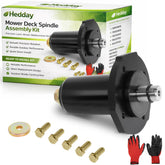 Hedday spindle front view showing mounting flanges and fit benefit