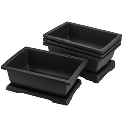 HEIHAK front view of rectangular bonsai pot showing clean lines and capacity benefit