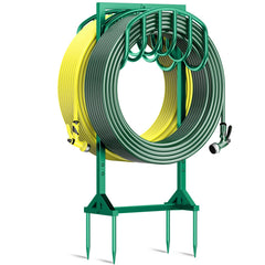 HeroicLion front view showing two hoses neatly stored and organized