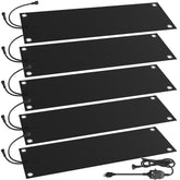 HETFOENT front view of five heated snow melting mats showing packaging and layout benefit