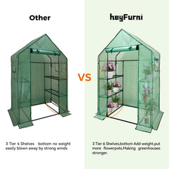 heyfurni wired shelf detail highlighting sturdy racks that support pots