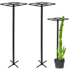 HEYTIMI front view of square trellis showing sturdy frame and footprint benefit