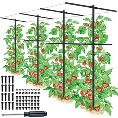 HEYTIMI front view of four trellises showing organized garden benefit