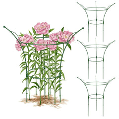 HEYTIMI front view of peony cage showing stable bouquet shaping benefit