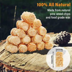 HGD cube close-up texture showing wood shavings and wax durability