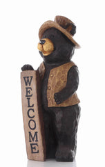 HI-LINE profile of standing bear statue, shows stable posture benefit