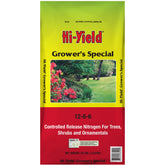 Hi-Yield front bag view showing 30 lb packaging and easy-grab handles benefits convenience