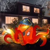 Hiboom front view pirate octopus creating bold yard focal point