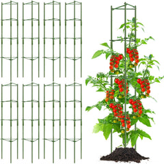 Hicarer front view of assembled cage set showing tidy garden support