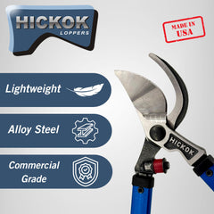 Hickok forged steel blade close-up showing sharp edge for cleaner cuts