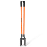 HIGHLIGHT front view of full 58-inch post hole digger showing form and balance benefit