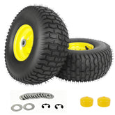 hightall front wheel assembly showing rim and tire for easy replacement