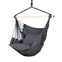 Highwild hammock chair front view showing seat and cushions for comfortable lounging