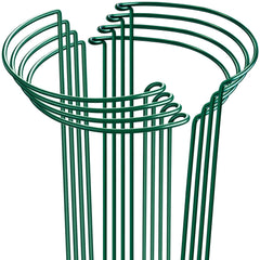 HiGift front view showing green half-round support blending with plants and providing structure