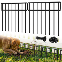 HIHADUUM fence front view showing 14 panels and 20ft coverage benefit