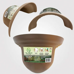 Hillside Planter front view showing three-pack and durable construction benefit
