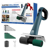 Hillyfe front view of cordless grill brush showing compact design and color