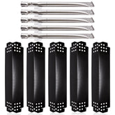 Hiorucet front package showing five heat plates and five burner tubes, clear replacement kit benefit