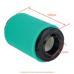 Hipa air filter close-up highlighting pleats and improved dirt capture