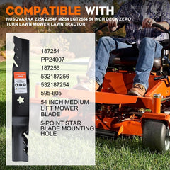 Hipa close-up of toothed cutting edge highlighting improved mulching