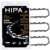 Hipa front packaging showing 20 inch chains ready to install and reliable fit