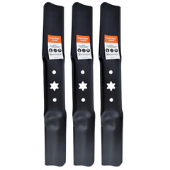 Hipa front view of 3-pack blades showing compatibility and benefit of full set replacement