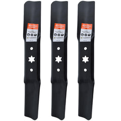 Hipa front view of 50 inch blade three-pack showing fit and shape for easy replacement