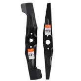 Hipa mulching blade front view showing full blade profile and fit