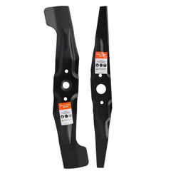 Hipa mulching blade front view showing full blade profile and fit