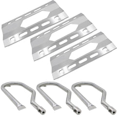 Hipoilk front view of replacement kit showing organized burners and heat plates for easy identification and quick install