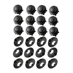 Hippotech front pack showing 12 spools and 12 caps for easy bulk replacement