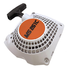 Hippotech front view of recoil starter showing bolt pattern and clean finish for reliable fit