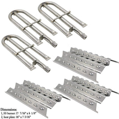 hisencn close-up of stainless-steel U-pipe burner highlighting durability