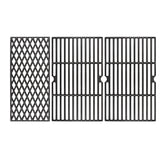 Hisencn front view cast iron grate showing fit and sturdy construction for reliable grilling