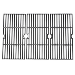 Hisencn front view of three porcelain-enameled grates showing fit and finish benefits