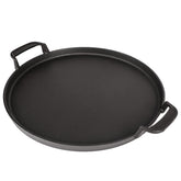Hisencn griddle front view showing full cooking surface and handles for durable use