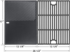 Hisencn ribbed griddle close-up showing deep sear marks for better flavor