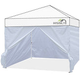 Hisinly front view of sidewalls attached showing privacy and shelter benefit