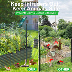 HiYi close-up of 1.6 cm mesh texture providing small-animal protection