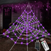 HKKDKTA front view of packaged 16.4 ft spider web showing components and size benefits
