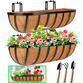 HKZ front view of two 24-inch planters showing neat finish and modern look
