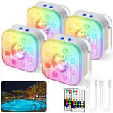 HL front view of pool light shows bright even illumination benefit