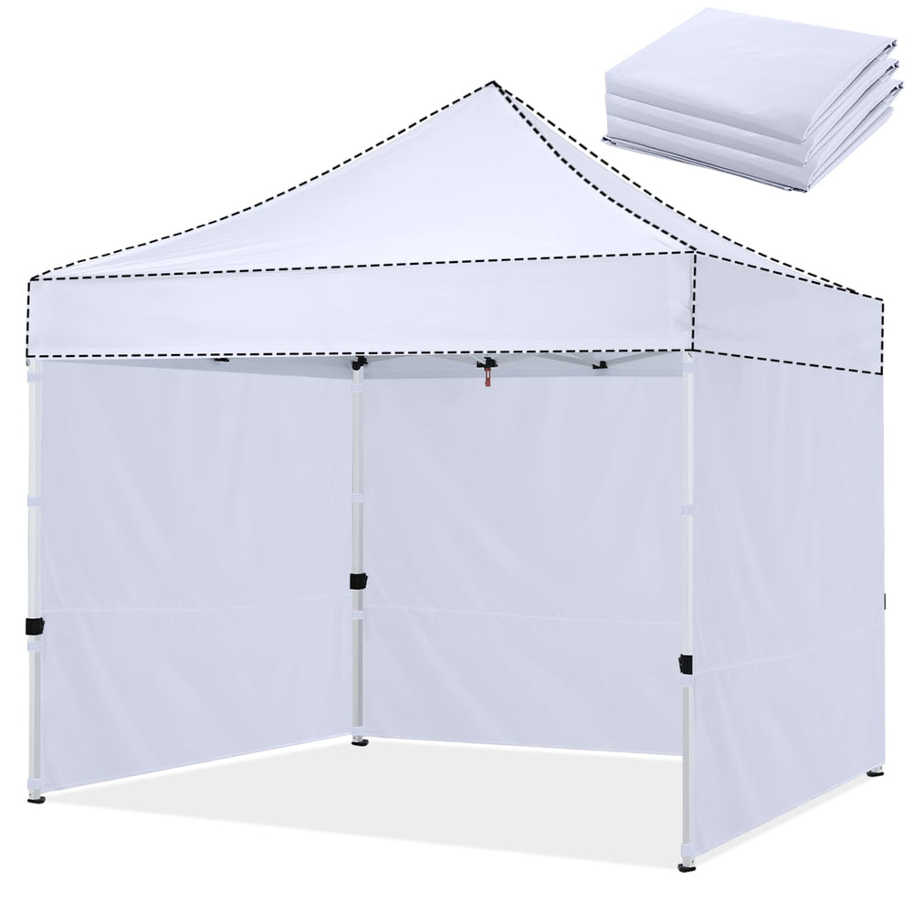 HLong white sidewall front view showing full panel and clean protection