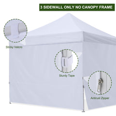 HLong top Velcro strap attached to canopy truss for quick secure mounting