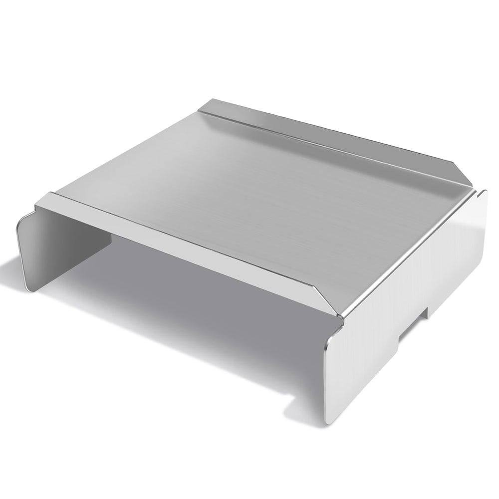 HLTIT front view of stainless steel heat baffle showing fit and finish benefits