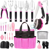 HLWDFLZ front view of pink tool set showing organized kit and benefits
