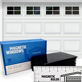 HMmagnets front packaging showing complete 16-piece faux window kit, easy curb appeal upgrade