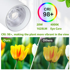 HMVPL height-adjustment scale showing six levels for tall plants and multi-pot coverage