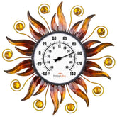 HOBYLUBY sun-shaped frame front view showing decorative outdoor style and clear reading