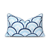 Hofdeco Premium front view showing tropical ravenala print and coastal style benefits